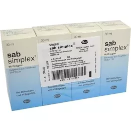 SAB simplex geriamoji suspensija, 4X30 ml