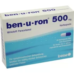 BEN-U-RON 500 mg kapsulės, 20 vnt