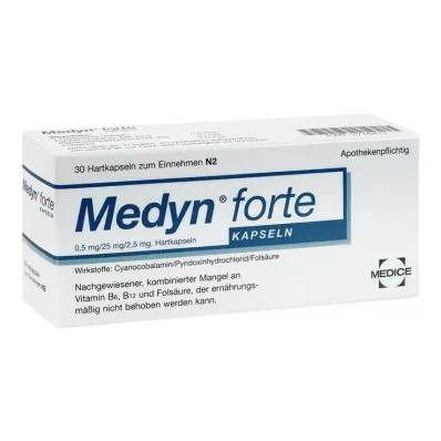 MEDYN forte kapsulės, 30 vnt MEDYN forte kapsulės, 30 vnt