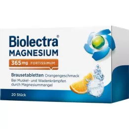BIOLECTRA Magnis 365 mg fortissimum Orange, 20 vnt