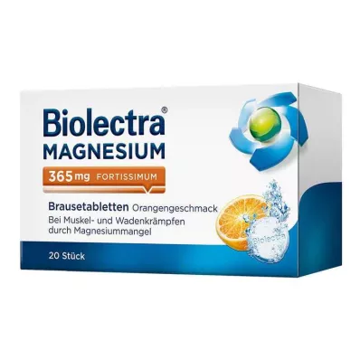 BIOLECTRA Magnis 365 mg fortissimum Orange, 20 vnt