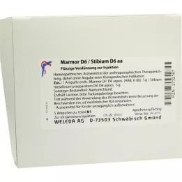 MARMOR D 6/Stibium D 6 aa ampulės, 5X10 ml