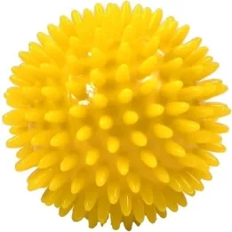 MASSAGEBALL Ežio kamuolys 8 cm geltonas, 1 vnt