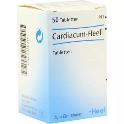 CARDIACUM Heel T tabletės, 50 vnt