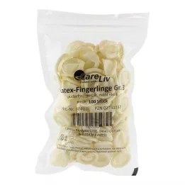 FINGERLING Lateksas OP 3 dydis, 100 vnt