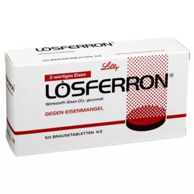 LÖSFERRON Tirpiosios tabletės, 50 vnt