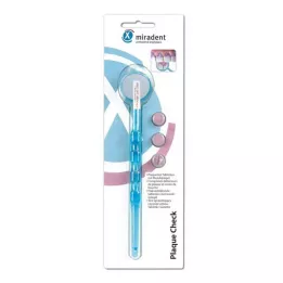 MIRADENT Plaquetest Mira2+mirror blue transparent, 1 vnt