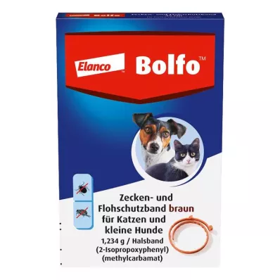 BOLFO Rudos spalvos apsaugos nuo blusų juosta mažiems šunims ir katėms, 1 vnt BOLFO Rudos spalvos apsaugos nuo blusų juosta mažiems šunims ir katėms, 1 vnt