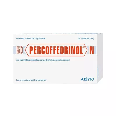 PERCOFFEDRINOL N 50 mg tabletės, 50 vnt