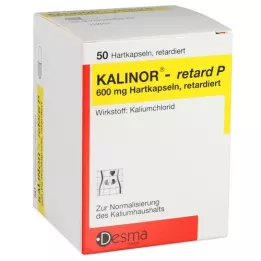 KALINOR retard P 600 mg kietosios kapsulės, 50 vnt