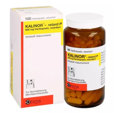 KALINOR retard P 600 mg kietosios kapsulės, 100 vnt KALINOR retard P 600 mg kietosios kapsulės, 100 vnt