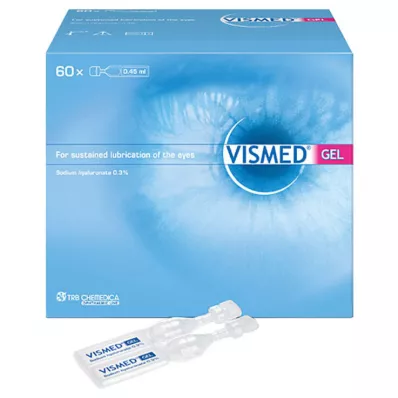 VISMED GEL Vienkartinės dozės, 60X0,45 ml