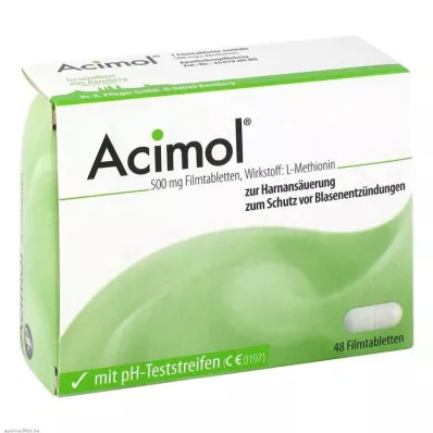 ACIMOL su pH testo juostelėmis plėvele dengtomis tabletėmis, 48 vnt ACIMOL su pH testo juostelėmis plėvele dengtomis tabletėmis, 48 vnt