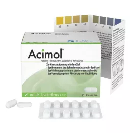 ACIMOL su pH testo juostelėmis plėvele dengtomis tabletėmis, 96 vnt