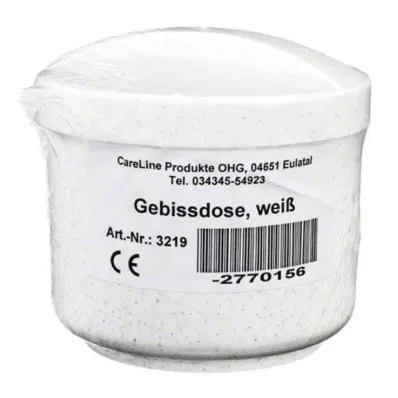 GEBISSDOSE su baltos spalvos įdėklu ir dangčiu, 1 vnt