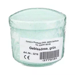 GEBISSDOSE su žalios spalvos įdėklu ir dangčiu, 1 vnt