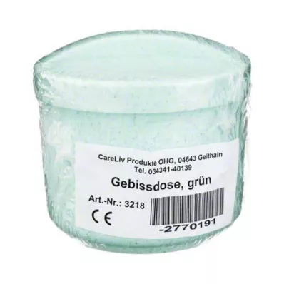 GEBISSDOSE su žalios spalvos įdėklu ir dangčiu, 1 vnt