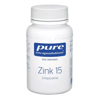 PURE ENCAPSULATIONS Cinkas 15 cinko pikolinato kapsulių, 180 kapsulių