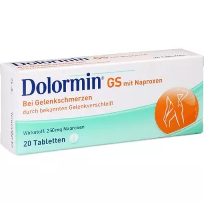 DOLORMIN GS su naprokseno tabletėmis, 20 vnt