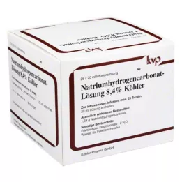 NATRIUMHYDROGENCARBONAT-Köhlerio 8,4 % tirpalas, 25X20 ml