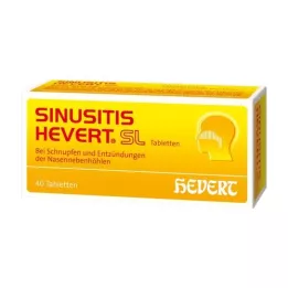 SINUSITIS HEVERT SL Tabletės, 40 vnt
