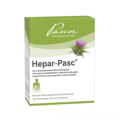 HEPAR PASC Plėvele dengtos tabletės, 100 vnt