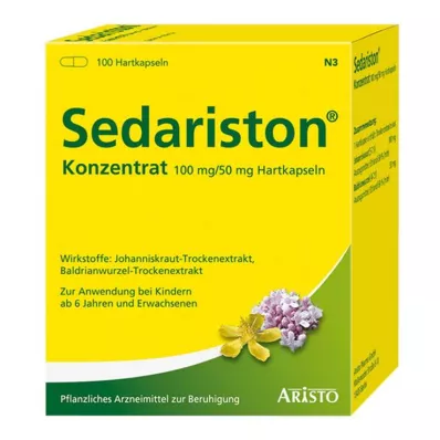 SEDARISTON Koncentrato kietosios kapsulės, 100 vnt