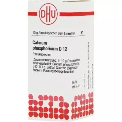 CALCIUM PHOSPHORICUM D 12 rutuliukų, 10 g
