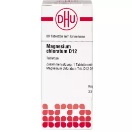 MAGNESIUM CHLORATUM D 12 tablečių, 80 kapsulių