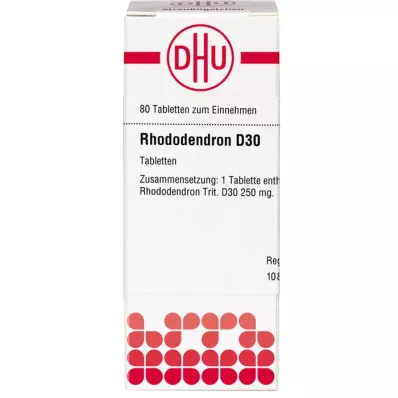 RHODODENDRON D 30 tablečių, 80 kapsulių