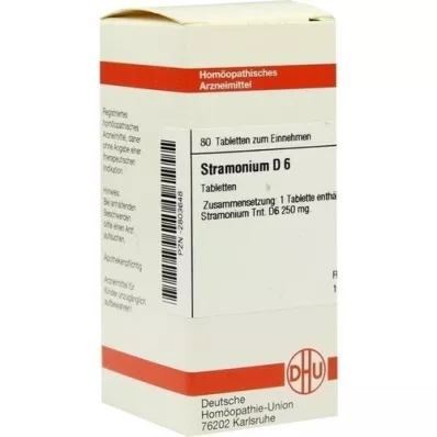 STRAMONIUM D 6 tabletės, 80 kapsulių