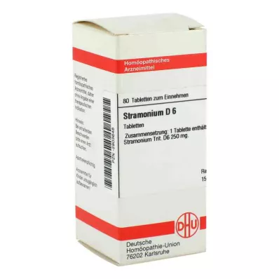 STRAMONIUM D 6 tabletės, 80 kapsulių