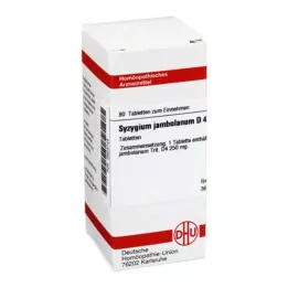 SYZYGIUM JAMBOLANUM D 4 tabletės, 80 kapsulių