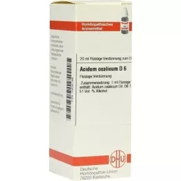 ACIDUM OXALICUM D 6 skiedinys, 20 ml