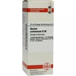 BARIUM CARBONICUM D 30 skiedinys, 20 ml