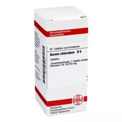 AURUM CHLORATUM D 6 tabletės, 80 kapsulių