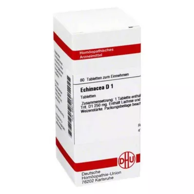 ECHINACEA HAB D 1 tabletės, 80 kapsulių
