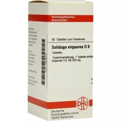 SOLIDAGO VIRGAUREA D 6 tabletės, 80 kapsulių