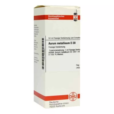 AURUM METALLICUM D 30 skiedinys, 50 ml AURUM METALLICUM D 30 skiedinys, 50 ml