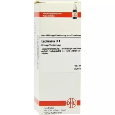 EUPHRASIA D 4 skiedinys, 50 ml
