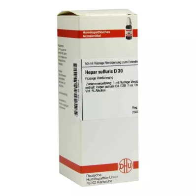 HEPAR SULFURIS D 30 skiedinys, 50 ml
