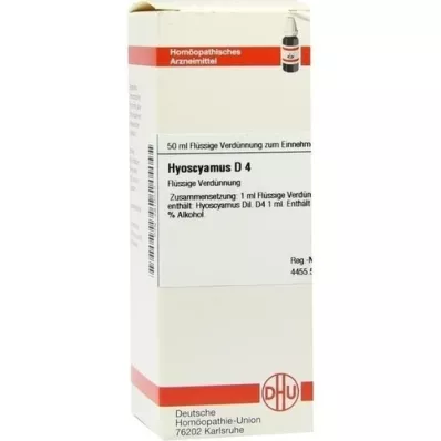 HYOSCYAMUS D 4 skiedinys, 50 ml