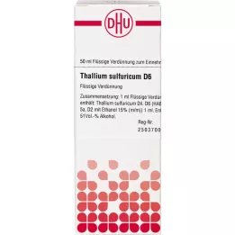 THALLIUM SULFURICUM D 6 skiedinys, 50 ml