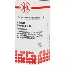 CALCIUM FLUORATUM D 12 rutuliukų, 10 g