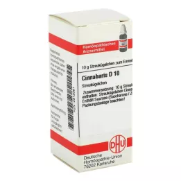CINNABARIS D 10 rutuliukų, 10 g