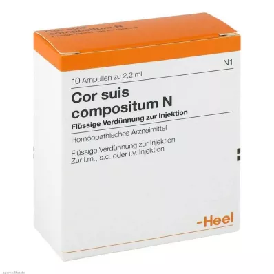COR SUIS Compositum N ampulės, 10 vnt COR SUIS Compositum N ampulės, 10 vnt