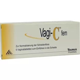 VAGI C Fem vaginalinės tabletės, 6 vnt