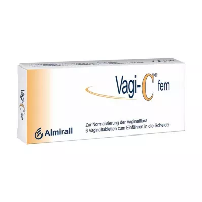 VAGI C Fem vaginalinės tabletės, 6 vnt