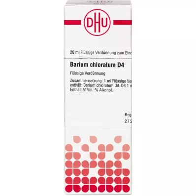 BARIUM CHLORATUM D 4 skiedinys, 20 ml