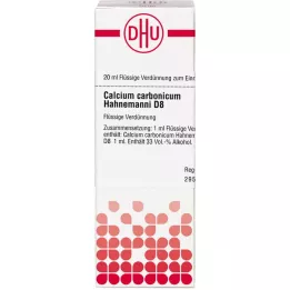 CALCIUM CARBONICUM Hahnemanni D 8 Skiedinys, 20 ml